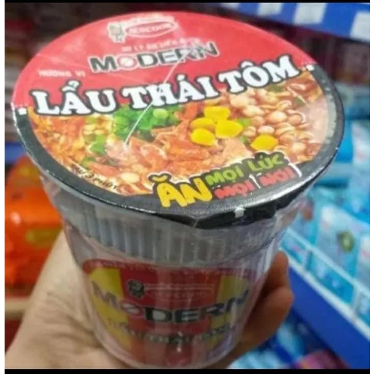 Thùng mỳ ly modern lẩu thái tôm - 24ly x 65g
