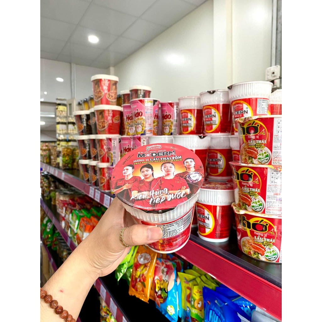 Thùng mỳ ly modern lẩu thái tôm - 24ly x 65g