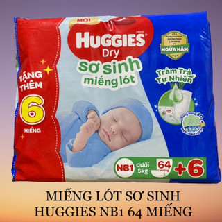 Miếng lót sơ sinh huggies dry nb1-64 miếng