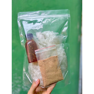 Combo bánh tráng muối sặc +chai ớt rim