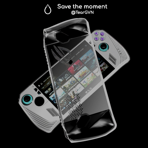 Ốp dẻo TPU ôm khít máy và không cấn Triggers cho ROG Ally