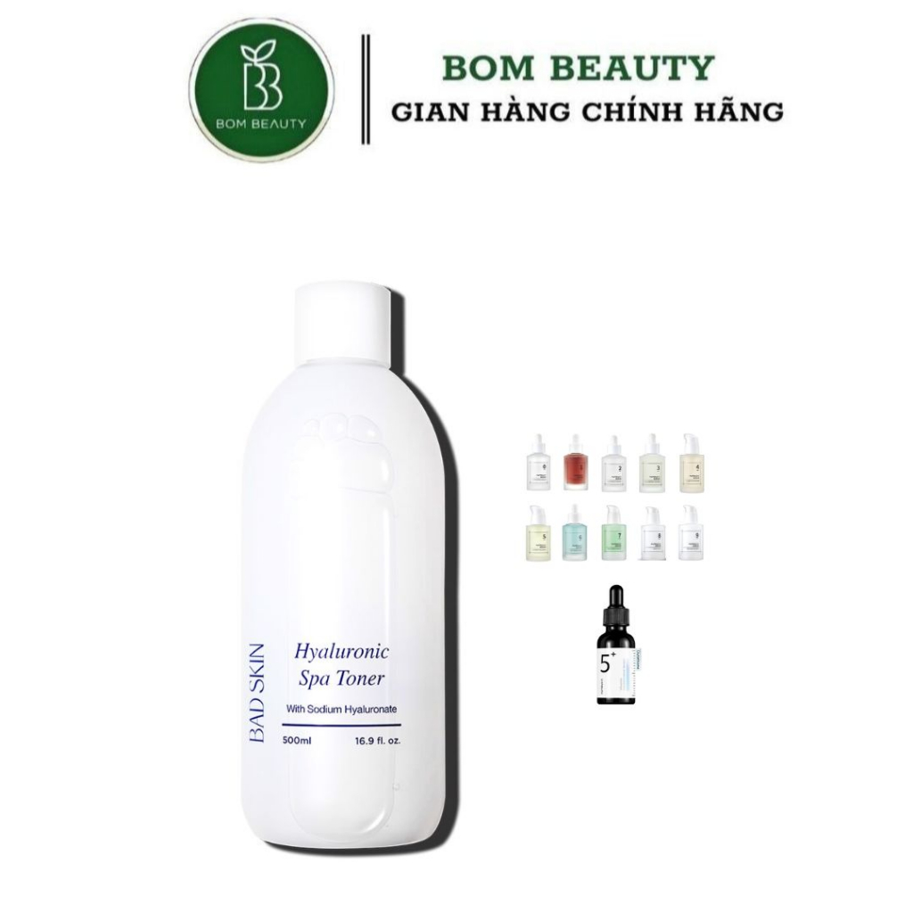 Nước hoa hồng Toner Badskin Hyaluronic Spa Toner 500ml badskin bad skin siêu rẻ