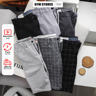 Quần Short Tây CARO Co Dãn Hàn Quốc Fom ÔM Dáng Chuẩn MEN