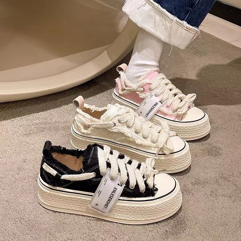 Giày Nữ Thể Thao Dây Xoắn G03 Độn Đế Siêu Đẹp Siêu Hót