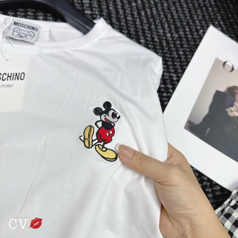 Bộ Cotton Quần Kẻ Đũi Hoạ Tiết Thêu Siêu Xinh