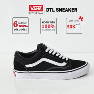 Giày Vans Vault Old Skool, Sneaker Vans Đen Vạch Trắng Nam Nữ Bản Cao Cấp. Giày Vans Đen ông Basic, Full Bill Box