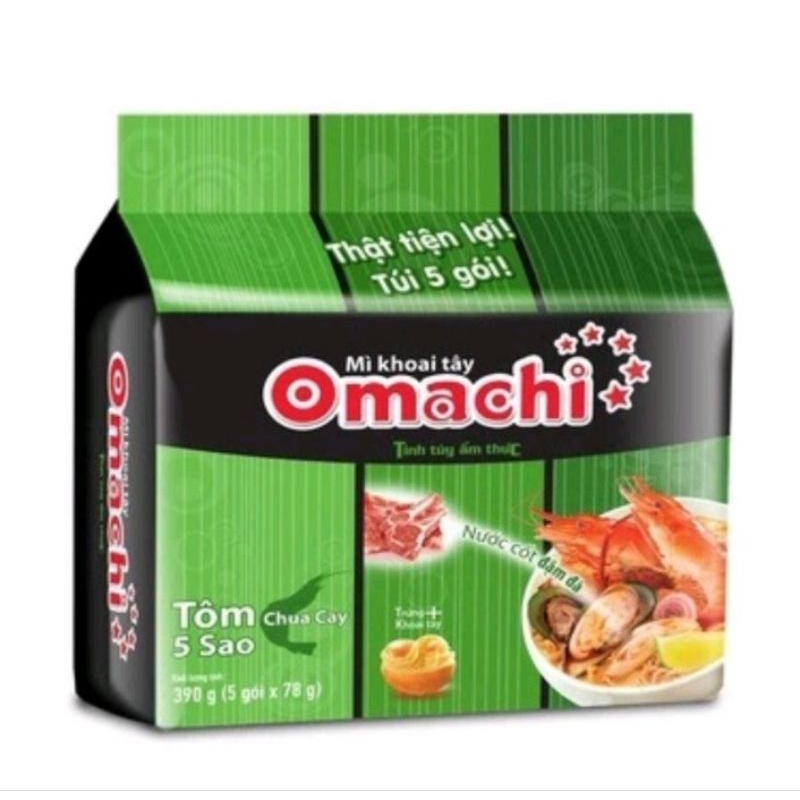 Mì tôm Omachi đủ các loại
