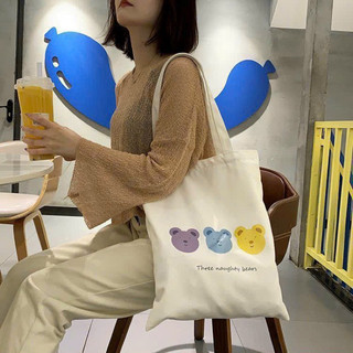 Túi tote vải canvas phong cách Hàn