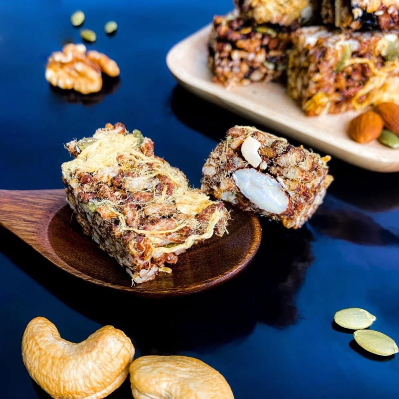 Thanh Gạo Lứt Chà Bông Mix Hạt Ăn Kiêng 500Gr Như Hình