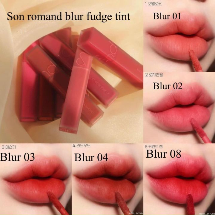 Son Blur Fudge Tint 5g, Son kem lì  Blur Fudge Tint