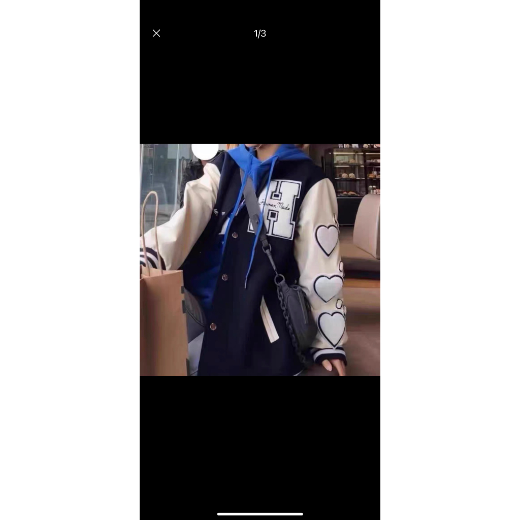 Áo bomber chữ H tim tay Chất poly mặt mịn ko lo bai xù. Mặc đẹp cả nam và nữ nhé. Chạy rót tỉ mỉ, hình in sắc.CT