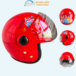 Mũ bảo hiểm 3/4 đầu trẻ em dành cho bé từ 4 đến 8 tuổi - BKtec BK32 - Vòng đầu 50-52cm - Phù hợp với bé nặng dưới 25kg.