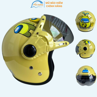 Mũ bảo hiểm trùm đầu trẻ em - Dành cho bé từ 4 đến 8 tuổi - Vòng đầu 50-52cm - Phù hợp bé nặng DƯỚI 25KG - BKTEC - BK32