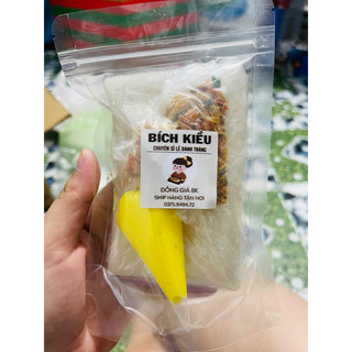 Bánh tráng phơi sương kèm bơ tép hành