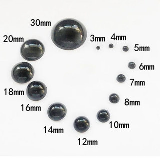 Mắt thú dán nhiều size, mắt thú nhồi bông