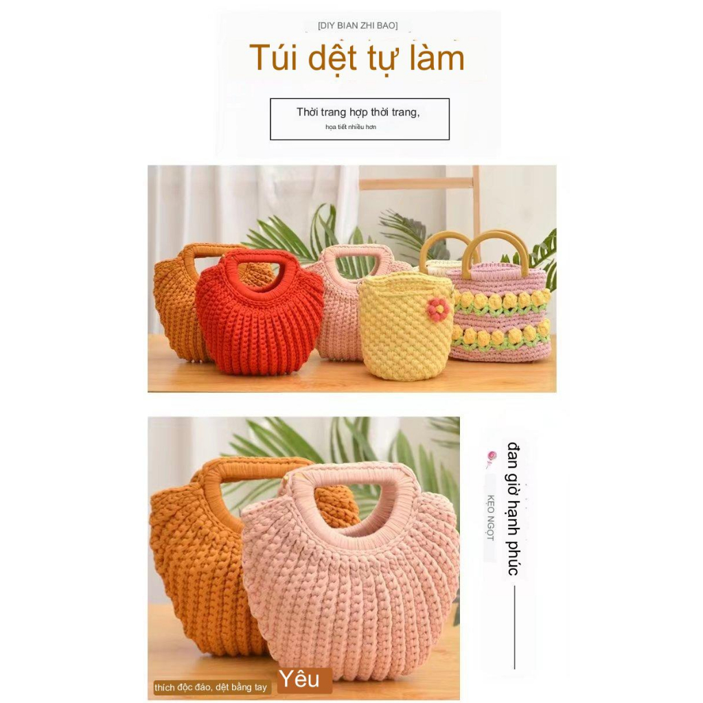 Sợi vải đan móc. sợi vải trơn đủ màu