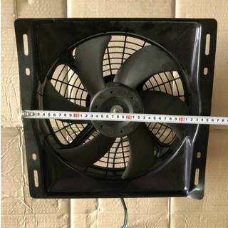 Quạt dàn nóng lồng sắt chế 14x14 12v / 24v 35x35 cm