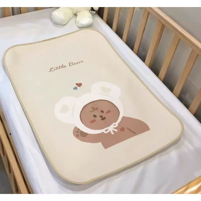 Tấm lót 4D chống thấm cho trẻ sơ sinh, tầm lót thay bỉm cho bé 50x 70cm