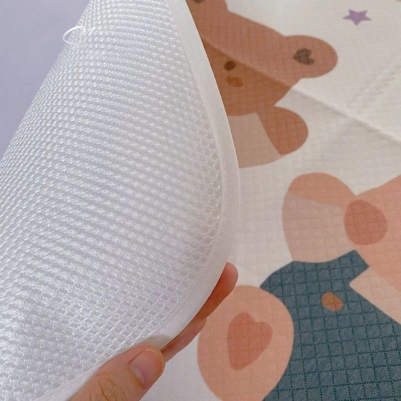 Tấm lót 4D chống thấm cho trẻ sơ sinh, tầm lót thay bỉm cho bé 50x 70cm