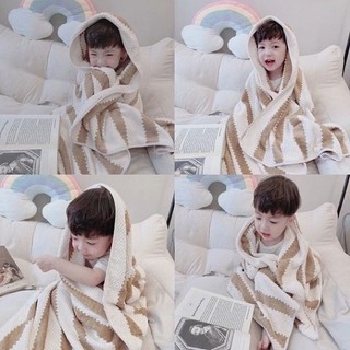 Khăn tắm lông cừu Hàn Quốc, khăn lông ủ cho bé kích thước 70cm x 140cm