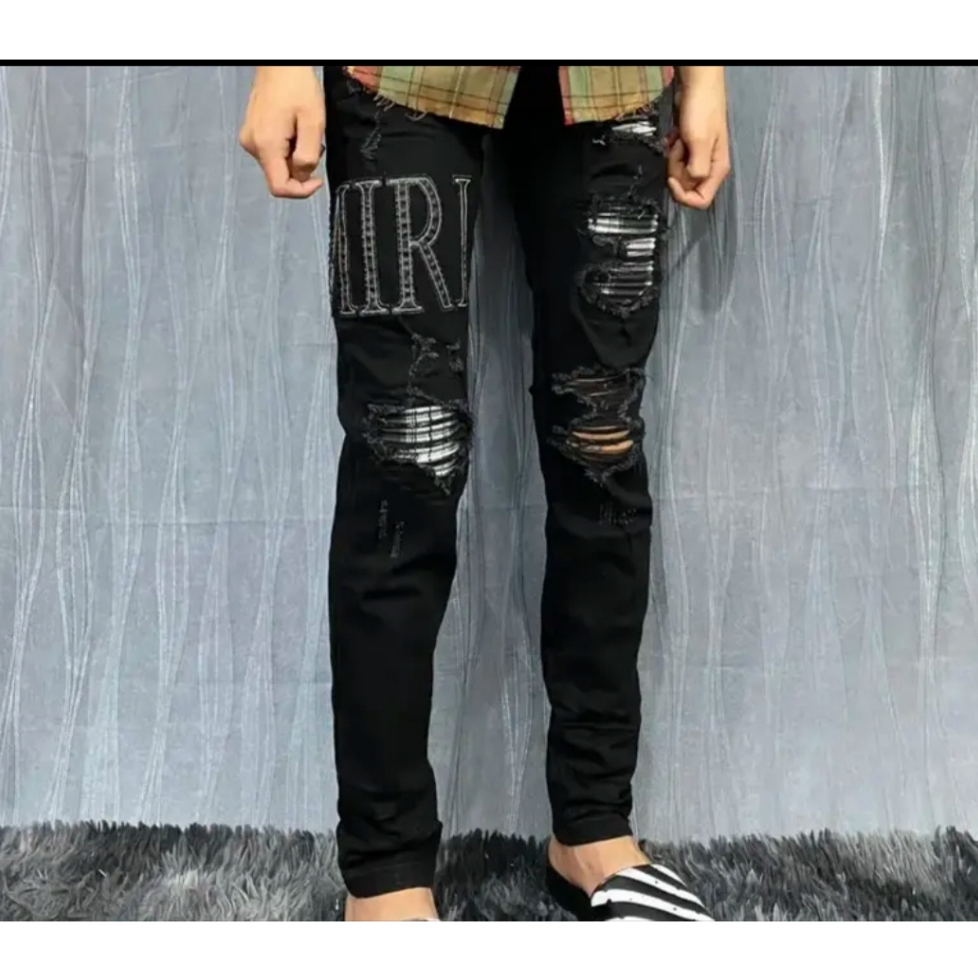 Quần jean nam BOY Phố A.MIRI form chuẩn vá DA chất vải jean dày co giãn mẫu mới nhất Hót Trend