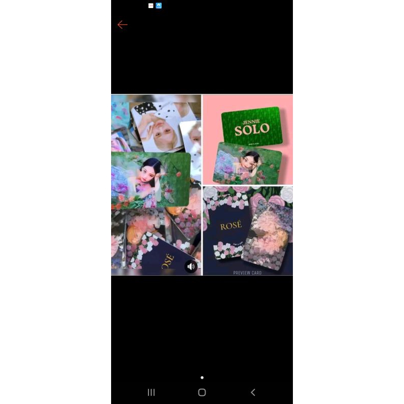 Card lenti Jennie ver solo ver đẹp + quà+ duy nhất 2 chiếc