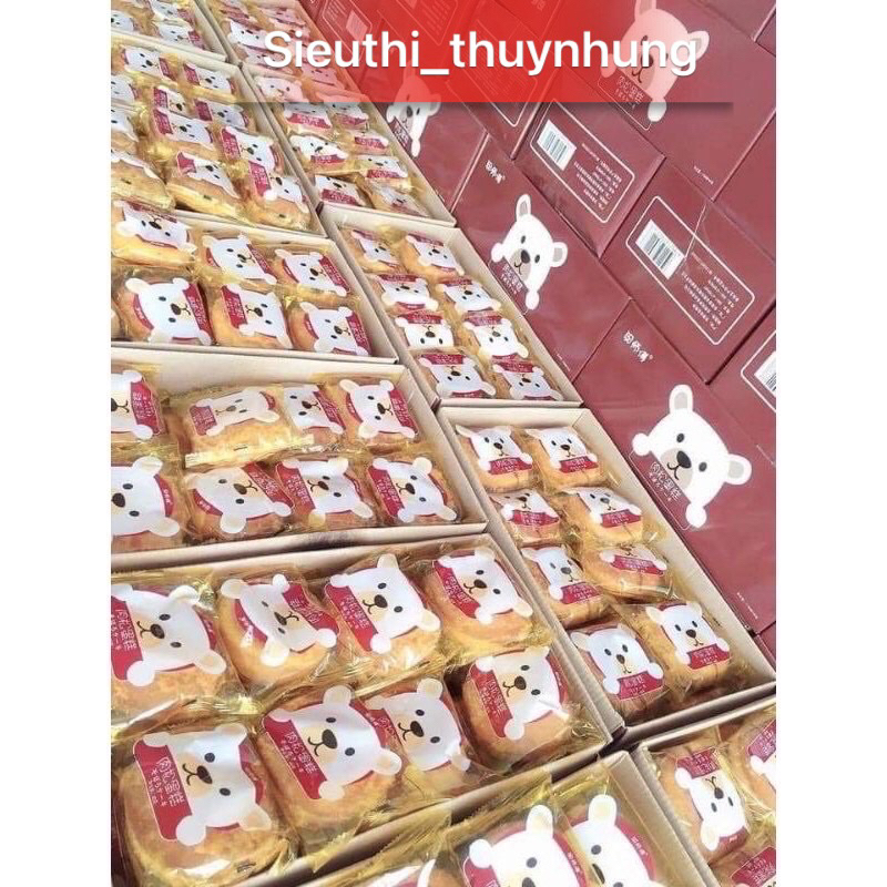 Thùng 30 Bánh Ruốc Gấu Siêu Ngon Gói 40gr