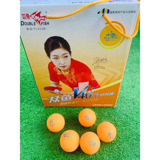 Hộp 100 Quả Bóng Bàn Luyện Tập Double Fish V40+ 1 sao màu vàng - Vivasport