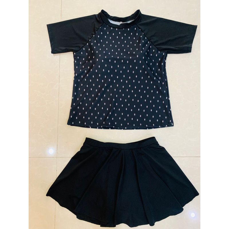 Bộ áo tắm size xxl phom suông giấu bụng 75-85 kg