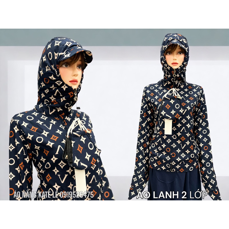 Size XL_áo lanh nhung 2 lớp chống nắng và tia uv cao cấp loại 1.
