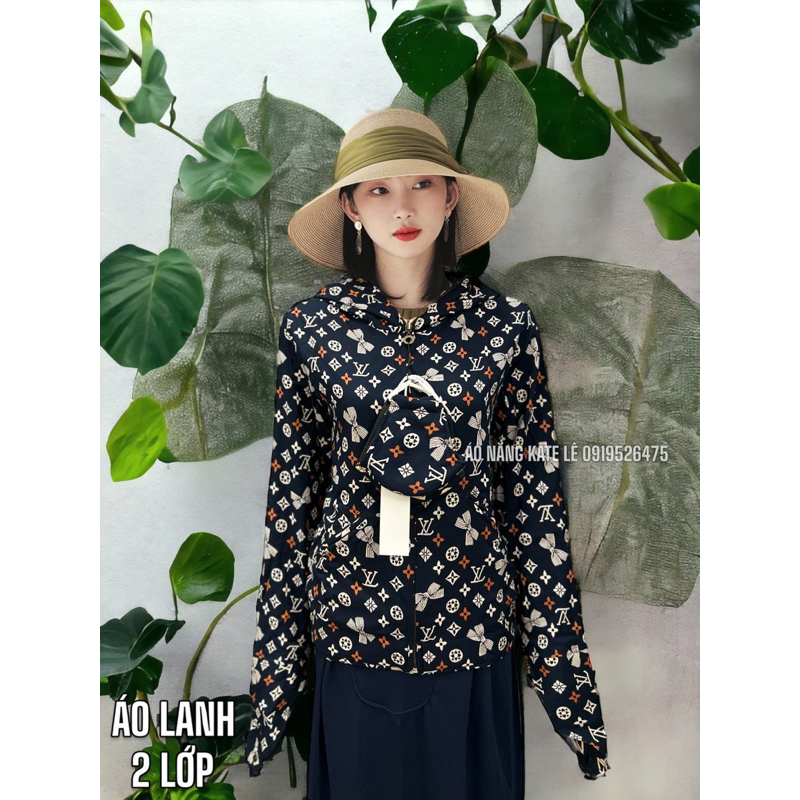 Size XL_áo lanh nhung 2 lớp chống nắng và tia uv cao cấp loại 1.