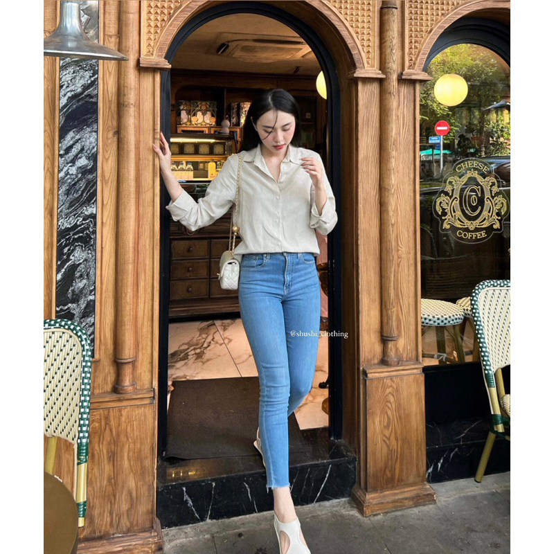 𝐇𝐚𝐧𝐲 𝐒𝐡𝐢𝐫𝐭𝐬 - Sơ Mi Linen Tưng Muối Tiêu Washed