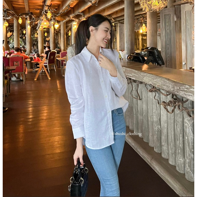 𝐎𝐥𝐢𝐯𝐞 𝐒𝐡𝐢𝐫𝐭𝐬 - Sơ Mi Linen Tưng Washed