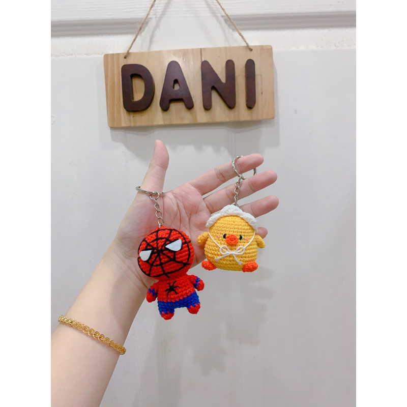 Móc khóa len Spider Man | MADE BY DANI