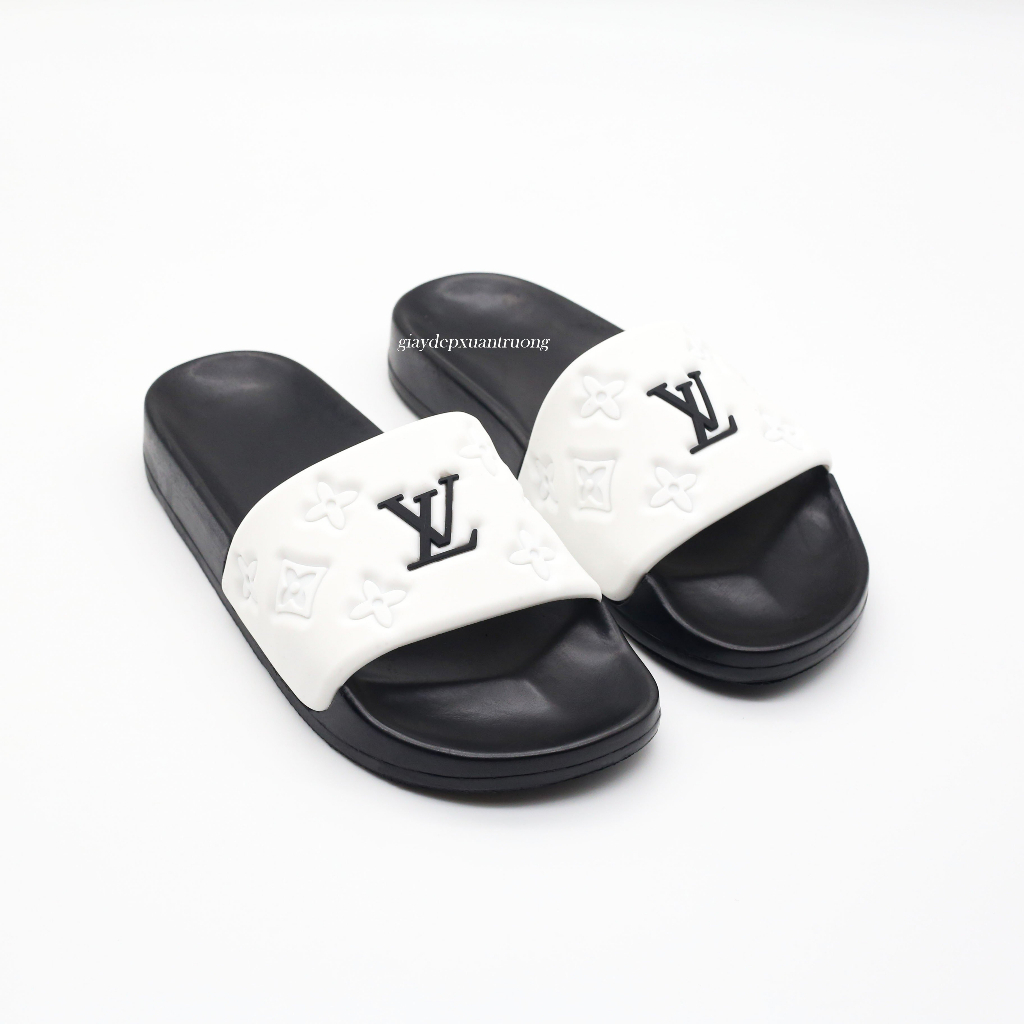 Dép Nam LV Quai Ngang ĐẾ PU Đi êm Chân Kiểu Dáng Thời Trang Năng Động HOTTREND.dép hottrend LV cháy phố