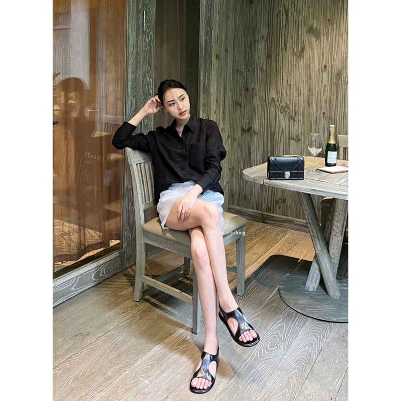 𝐎𝐥𝐢𝐯𝐞 𝐒𝐡𝐢𝐫𝐭𝐬 - Sơ Mi Linen Tưng Washed