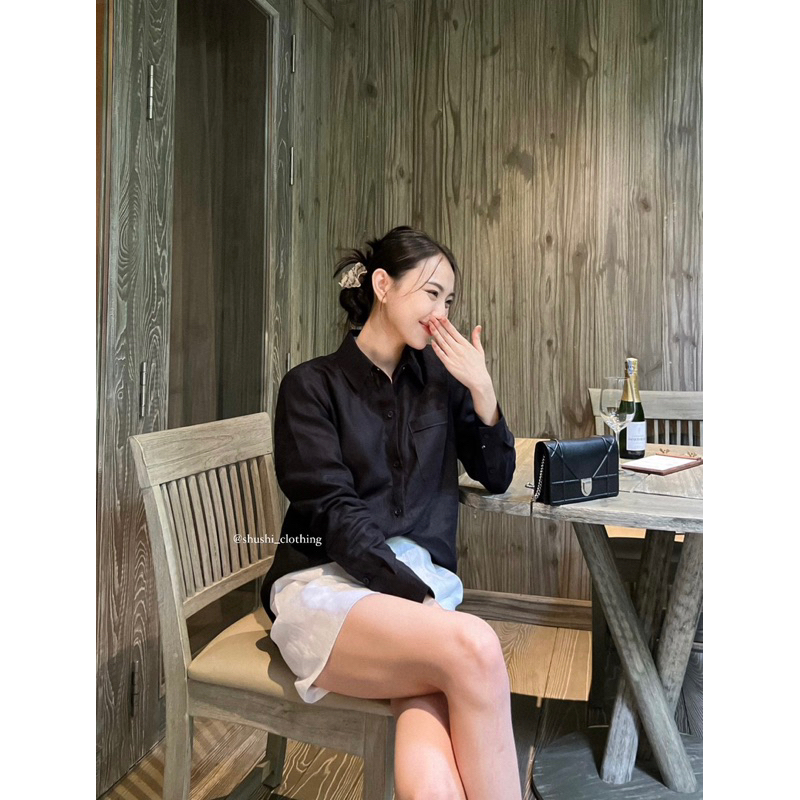 𝐎𝐥𝐢𝐯𝐞 𝐒𝐡𝐢𝐫𝐭𝐬 - Sơ Mi Linen Tưng Washed