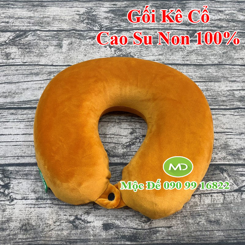 Gối Kê Cổ Cao Su Non SAIGON 30x30cm - Gối Tựa Đầu Đa Năng Dùng Cho Văn Phòng, Đi Tàu Xe, Ô Tô Du Lịch, Xe Hơi, Máy Bay
