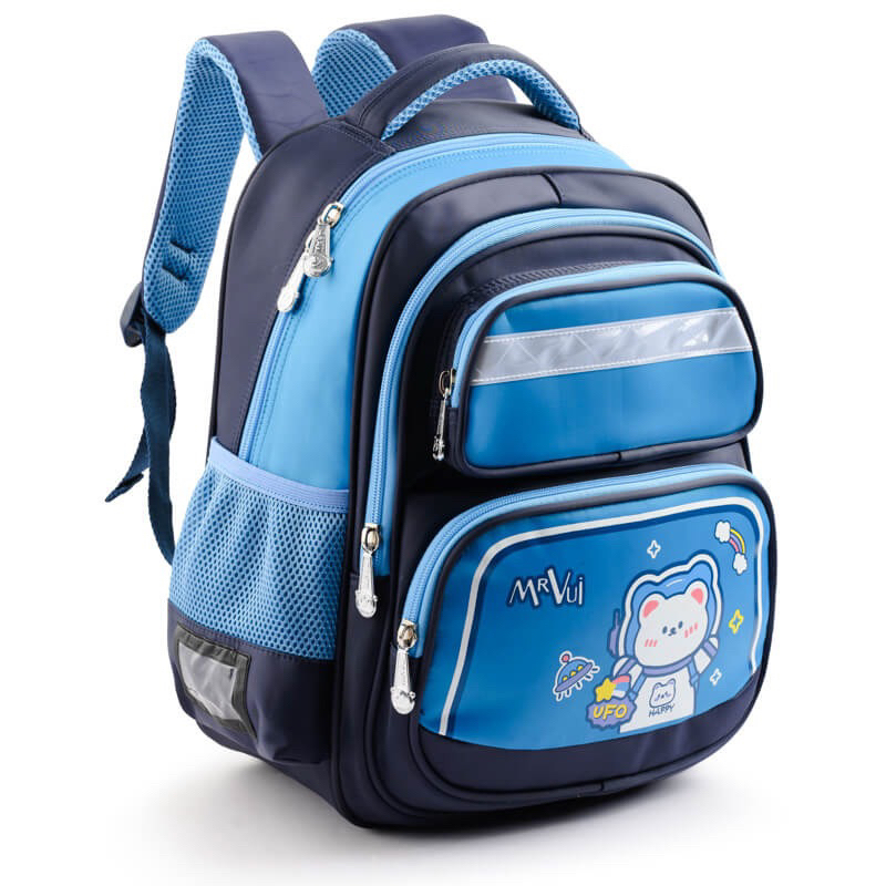 Balo Học Sinh MrVui 948 Phù Hợp Bé Tiểu Học KT 30x37x18 Bảo Hành Chính Hãng 2 Năm