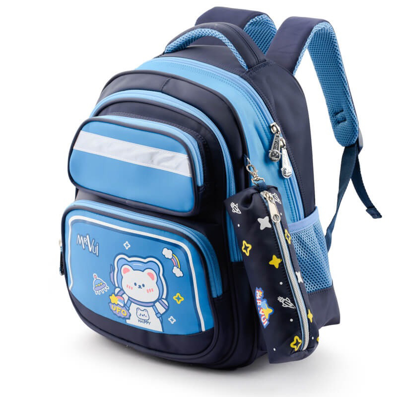 Balo Học Sinh MrVui 948 Phù Hợp Bé Tiểu Học KT 30x37x18 Bảo Hành Chính Hãng 2 Năm