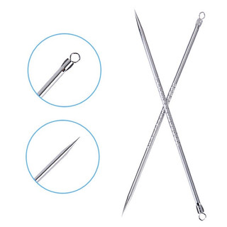 Que nặn mụn - cây lấy mụn 12cm inox 304