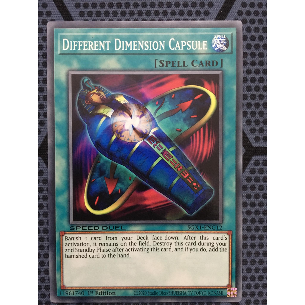 Bài yugioh speed duel - Different Dimension Capsule - SGX1-ENG12 - Common 1st Edition