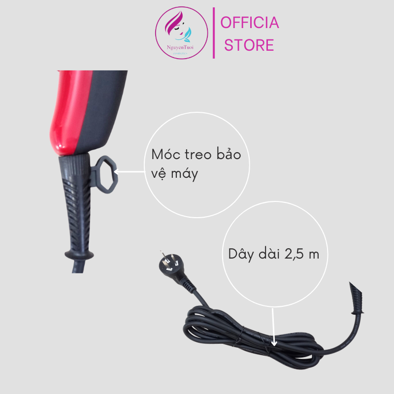 Máy sấy tóc Panassonicc 6668-2300w công suất lớn ánh sáng xanh, hương thơm