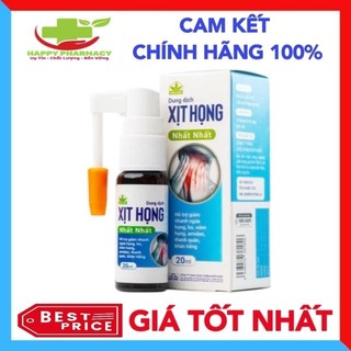 Dung dịch Xịt Họng Nhất Nhất hỗ trợ giảm ngứa họng, ho, viêm họng
