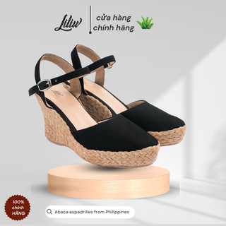 Giày Đế Cói Liliw Dáng Đế Xuồng Cao 8 Cm Kín Mũi Quai Gài Gót Mảnh - Paris