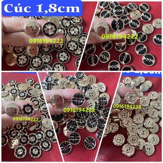 Set nút/cúc size 1,8cm làm cúc quần, trang trí quần áo-phụ liệu may mặc