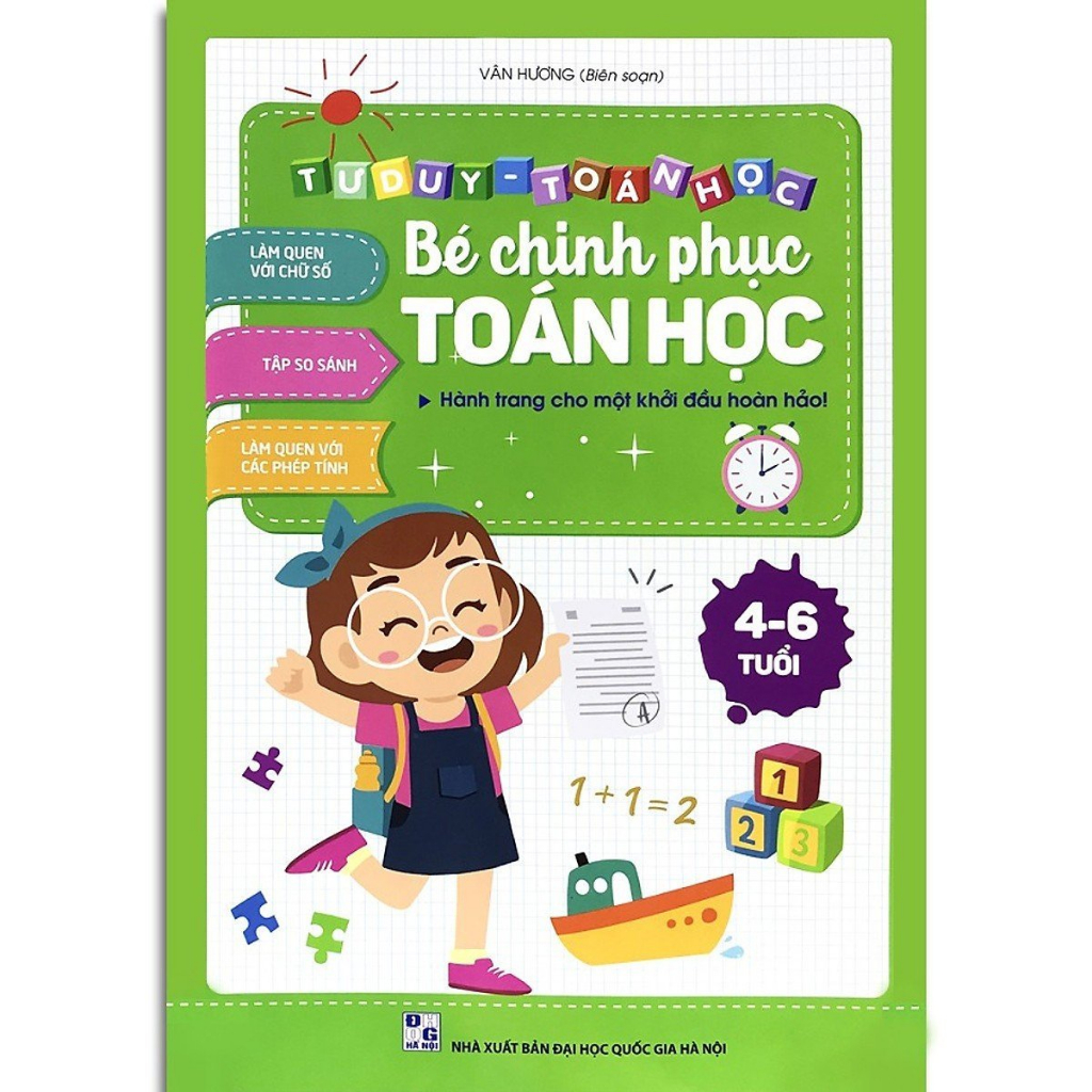 Sách - Bé Chinh Phục Toán Học - Dành cho trẻ từ 4-6 tuổi