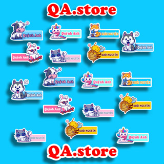 [GỬI HÀNG TRONG 1 NGÀY] sticker ủi nhiệt theo tên của bé, patch ủi nhiệt theo tên bé.