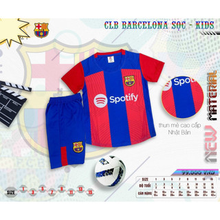 Bộ Đồ Đá Banh Trẻ em CLB Barca xanh đỏ
