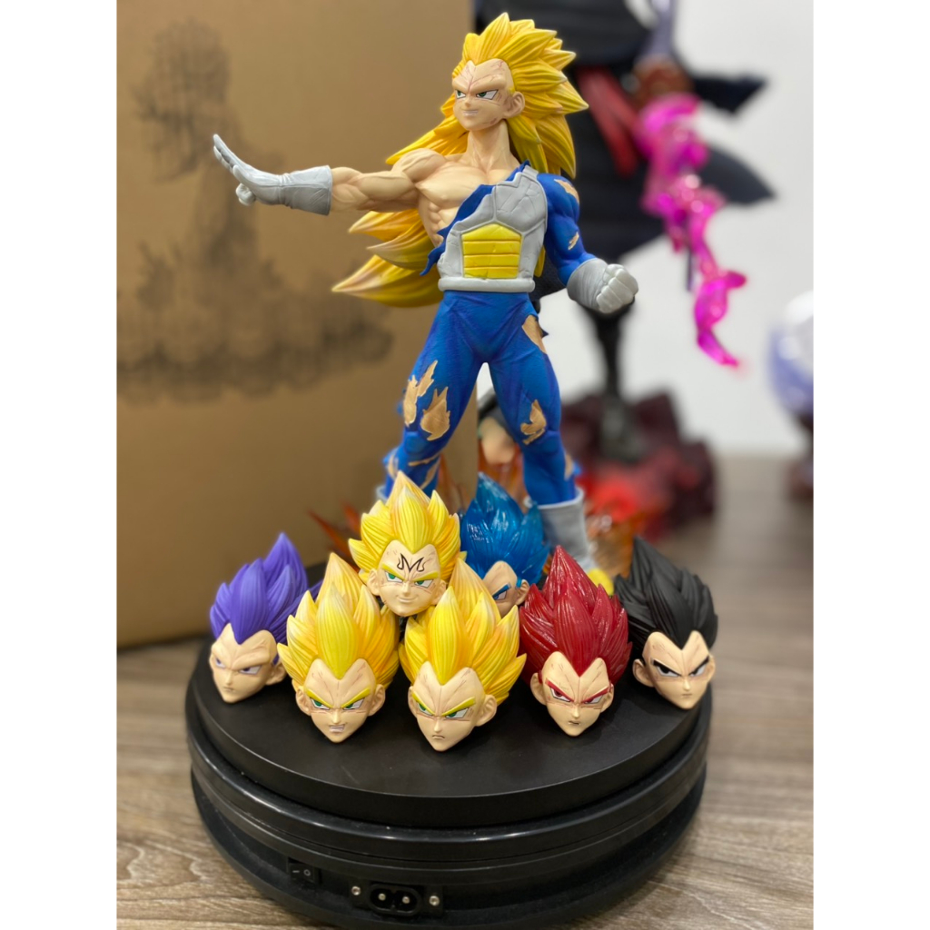 Mô Hình Dragon Ball Vegeta Cao 31Cm Có Base 8 Đầu Thay Thế - Odaycomohinh.0